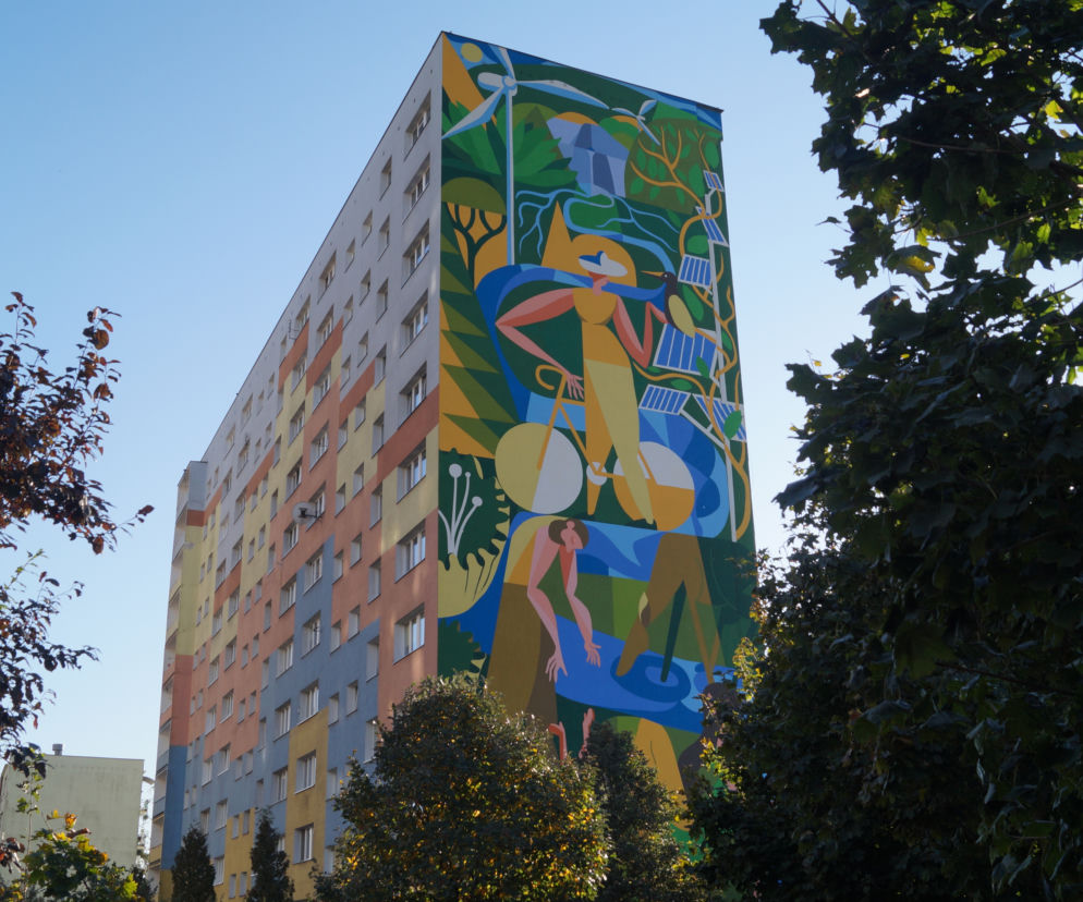 W Bydgoszczy powstał nowy mural. Działa na środowisko jak 400 drzew! 