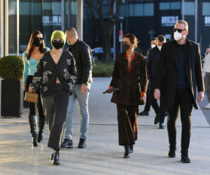 Irina Shayk, Gigi Hadid i Bella Hadid w Mediolanie