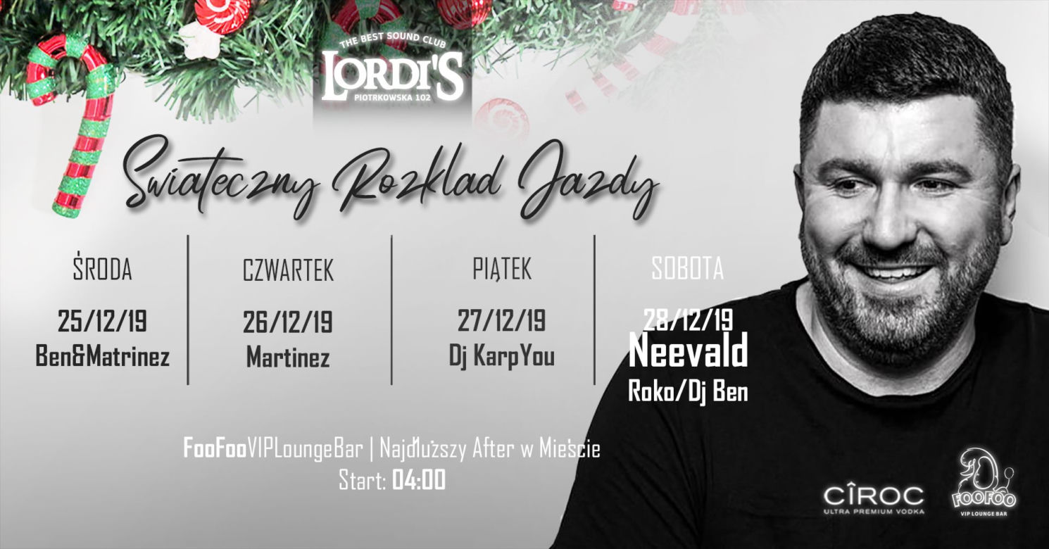 Świąteczne imprezy w klubie Lordi's: