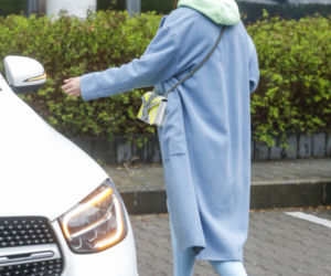 Klaudia Halejcio przyjechała do studia Mercedesem GLC Coupe