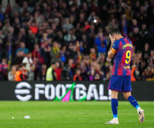 Robert Lewandowski po pożegnalnym meczu na stadionie Barcelony