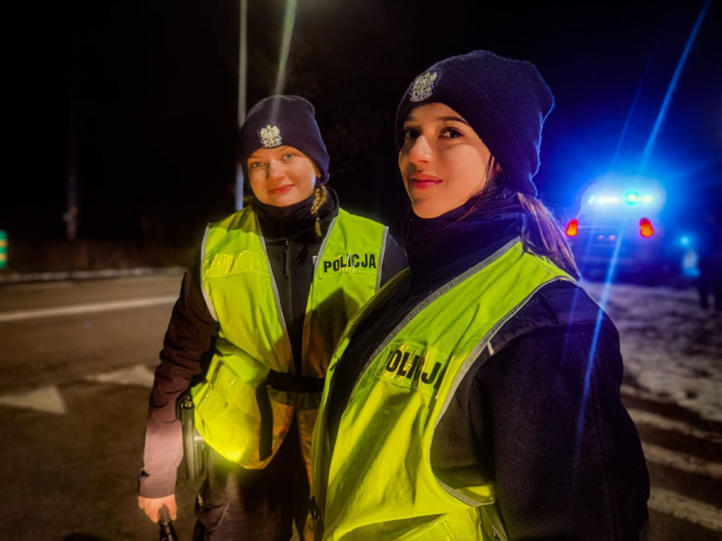 Policjantki na granicy polsko-białoruskiej