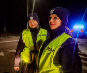 Policjantki na granicy polsko-białoruskiej