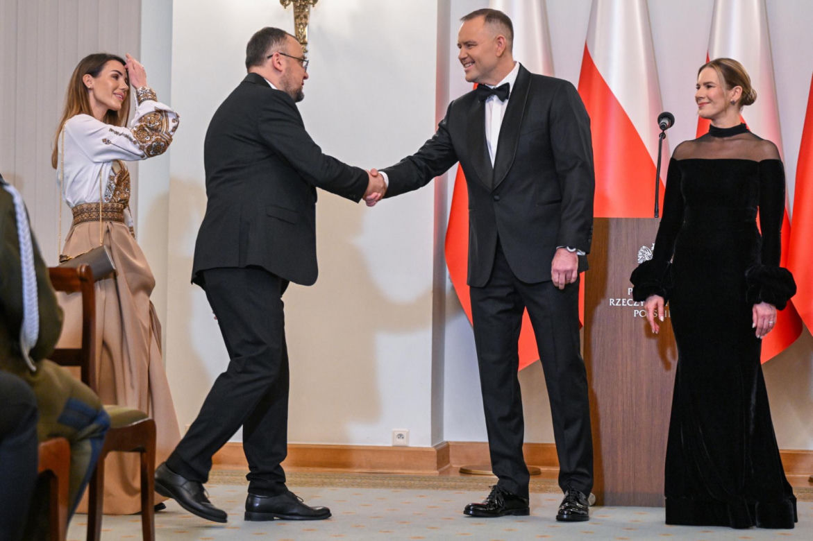 Nawroccy zadali szyku na spotkaniu z Korpusem Dyplomatycznym