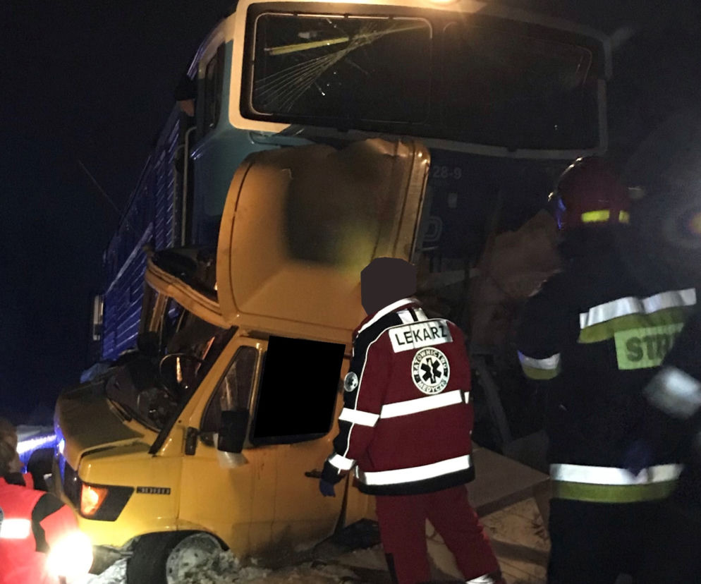 Wypadek na przejeździe kolejowym w powiecie augustowskim