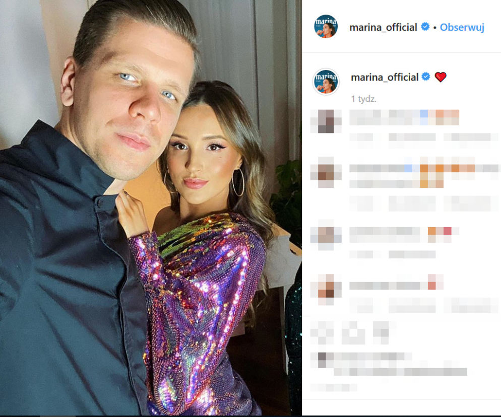 Wojciech Szczęsny i Marina Łuczenko-Szczęsna