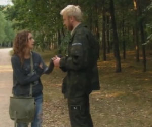 Ranczo 8 sezon odc. 100. Kinga (Agnieszka Pawełkiewicz), leśnik Paweł (Dobromir Dymecki)