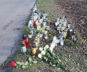 Miejsce wypadku Łukasza Litewki