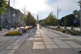 Mural z wilkiem w Częstochowie. 35-lecie Straży Granicznej