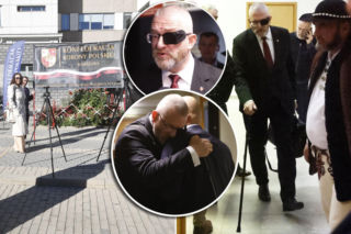 Grzegorz Braun o lasce w sądzi. Gdy polityk przemawiał zagłuszali go hymnem Rosji i Kalinką