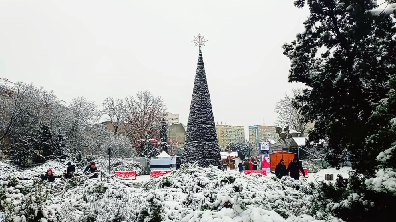Pierwszy śnieg w Szczecinie