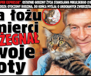 Na łożu śmierci pożegnał koty