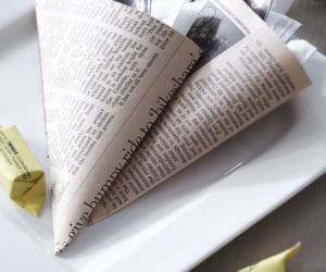 Dekoracje z gazet