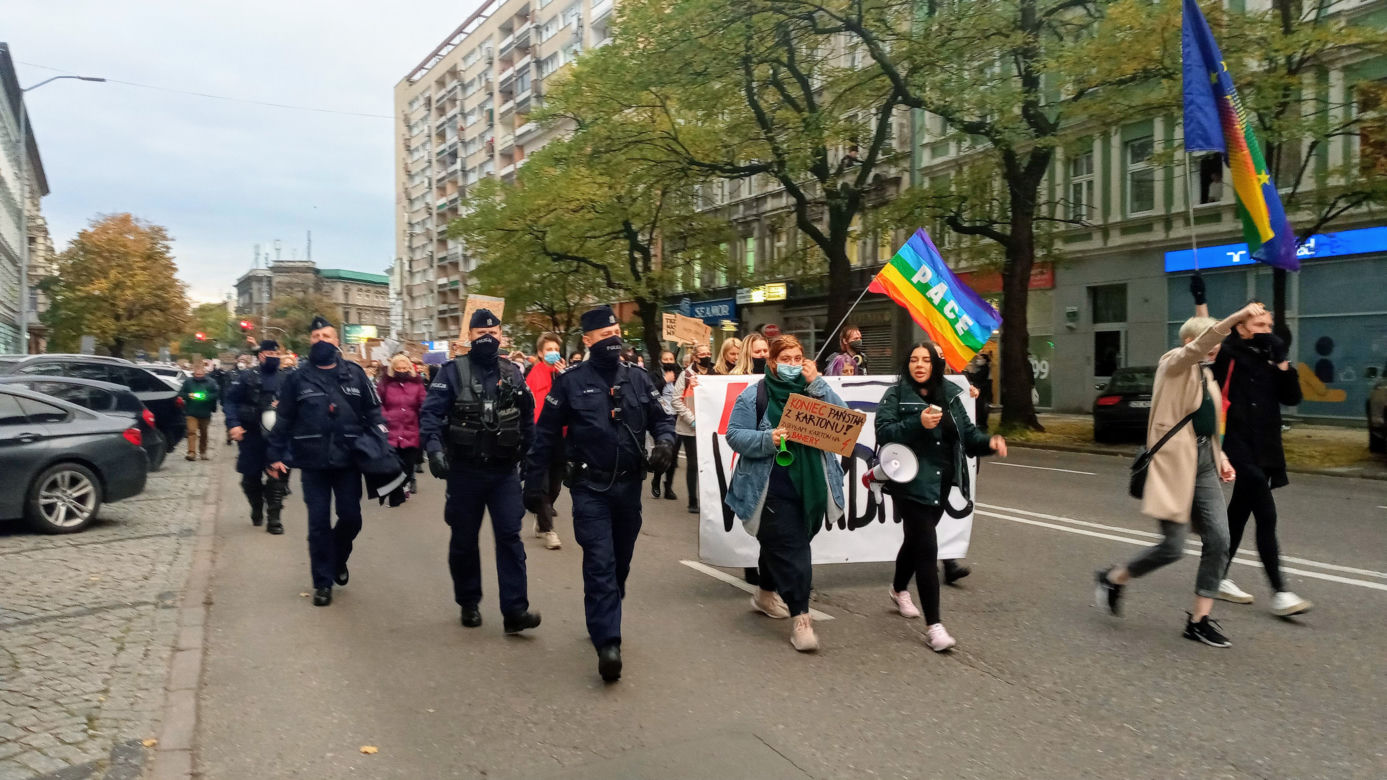 Protest kobiet w Szczecinie 27.10.2020
