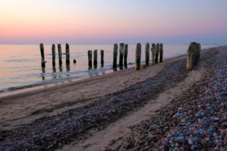 Niski stan Bałtyku - zdjęcia morza