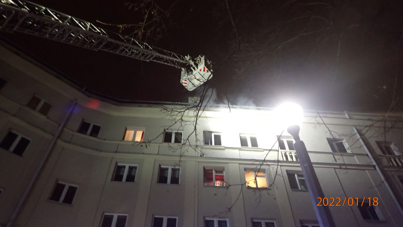 Dramatyczny pożar w Nowej Hucie