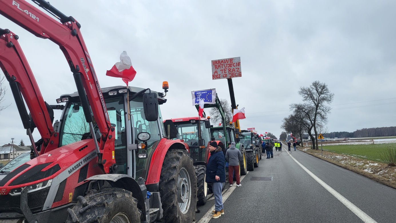 Protest rolników Zdany- Zbuczyn 