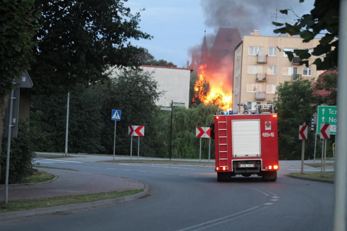 Tragiczny pożar plebanii w Nowym Stawie