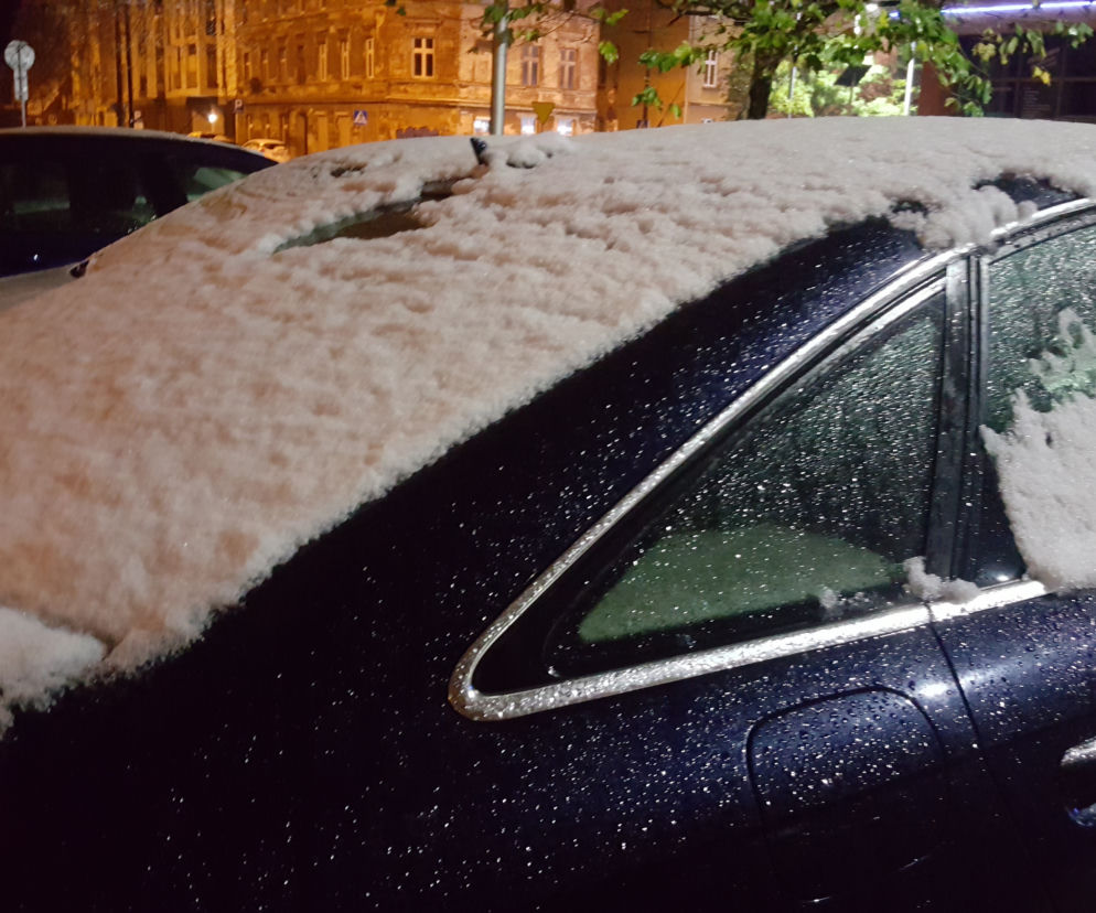 W Bydgoszczy spadł pierwszy śnieg