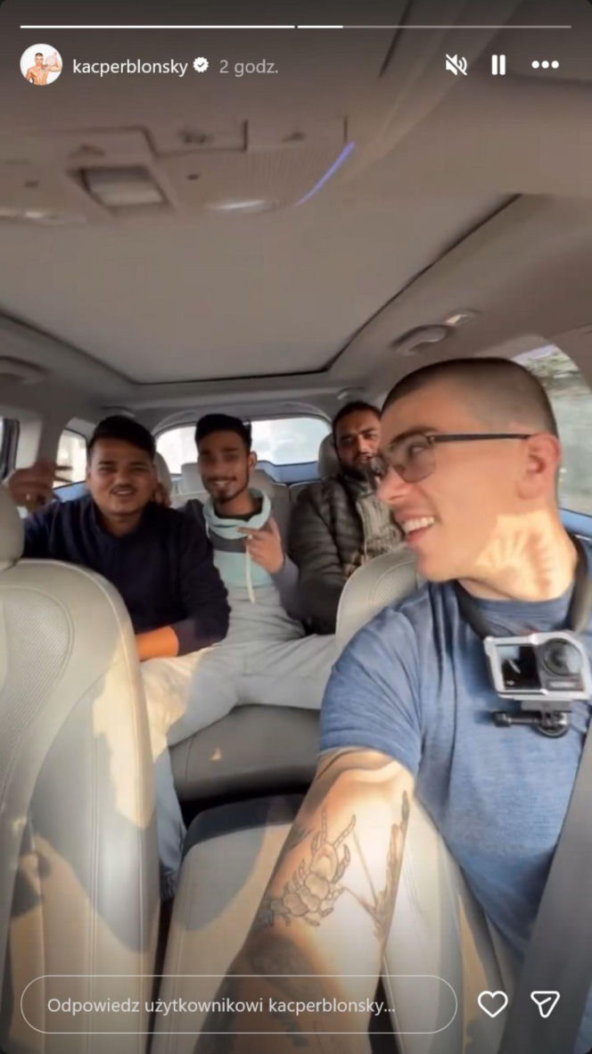 Kacper Błoński przeżył w Indiach chwile grozy. Jest dobrej myśli i uspokaja fanów