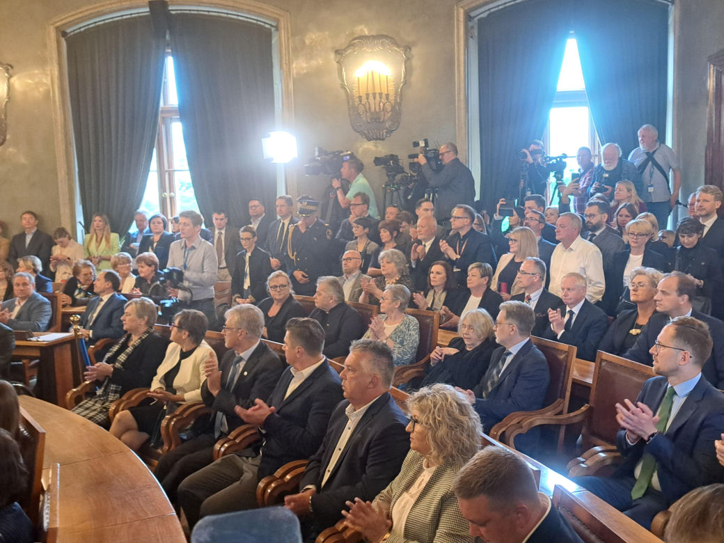 Zaprzysiężenie Aleksandra Miszalskiego na prezydenta miasta Krakowa oraz radnych IX kadencji