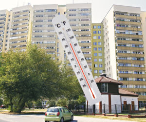 Lokatorzy gotują się w blokach