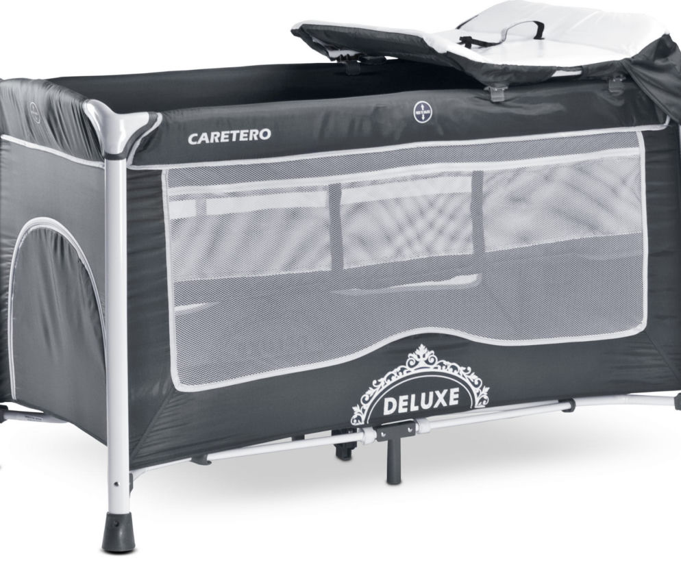Caretero Łóżeczko Turystyczne Deluxe Graphite, 194 zł