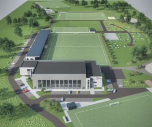 Wizualizacja kompleksu sportowego w Zawadzie