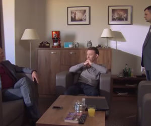 Pierwsza miłość odc. 2101. Igor Kaczmarczyk (Rafał Mohr), Karol Weksler (Karol Strasburger)
