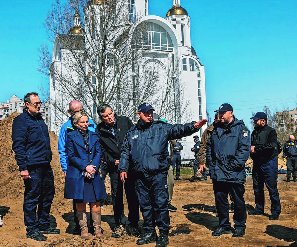 Pierwsi amerykańscy politycy w Buczy