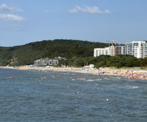 Apartamentowiec na plaży w Międzyzdrojach