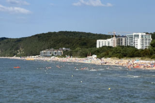 Apartamentowiec na plaży w Międzyzdrojach