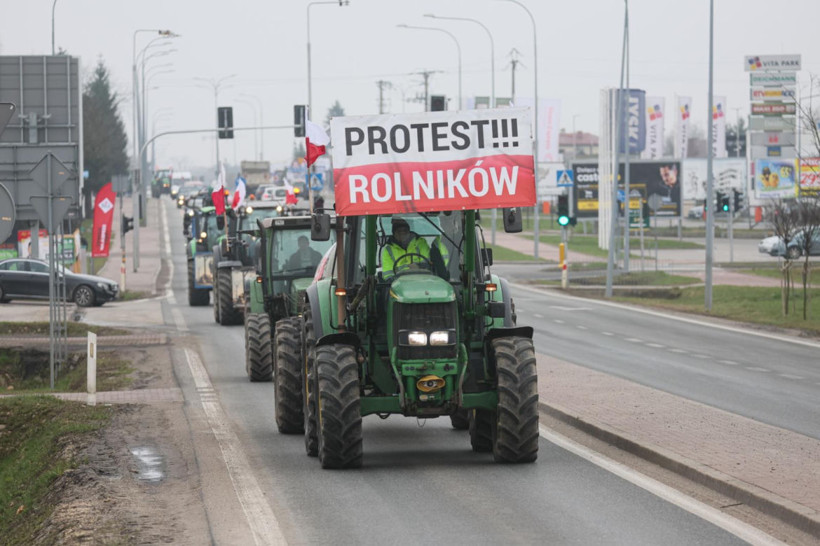 Protesty rolników na Mazowszu