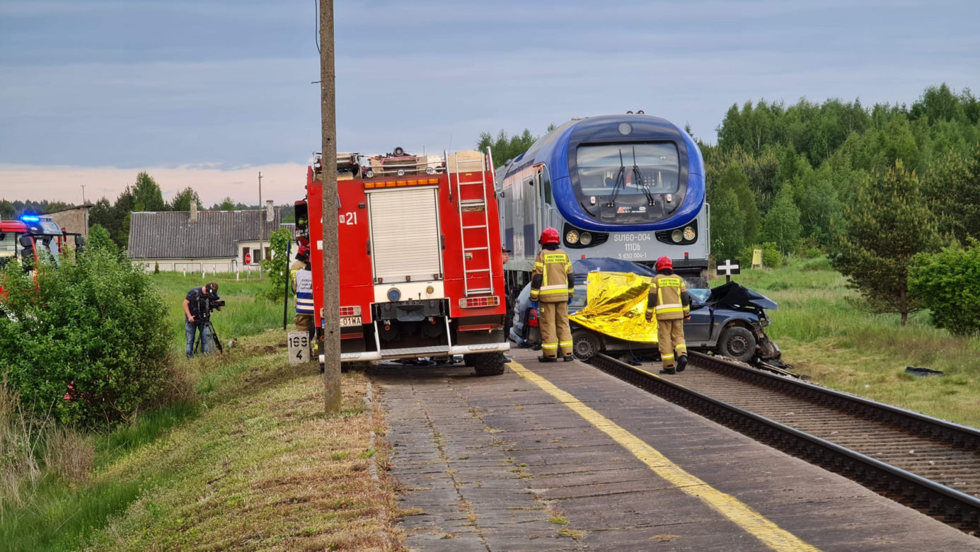 Makabryczny wypadek na torach w Martianach