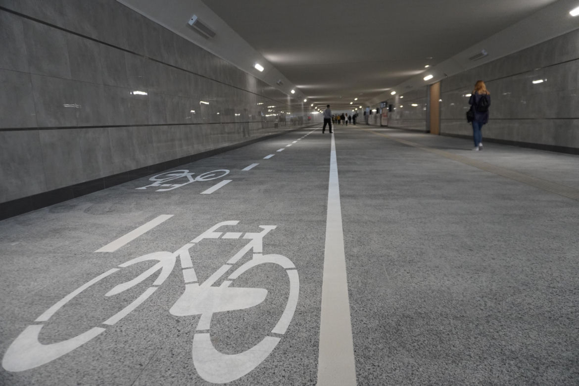 Tunel pieszo-rowerowy przy dworcu PKP w Białymstoku