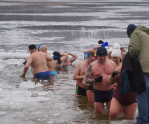 Lodowata woda, gorące emocje. Morsy znów opanowały jezioro pod Bydgoszczą