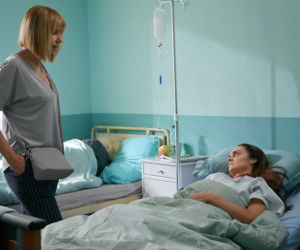 Pierwsza miłość, odcinek 3295, Grażyna (Grażyna Wolszczak), Kasia (Sylwia Nowak)