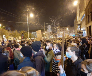 Niedzielny protest w centrum Poznania
