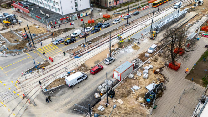 Tramwaj do Dworca Zachodniego w Warszawie - grudzień 2025