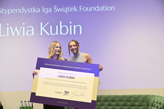 Iga Świątek rozdała stypendia