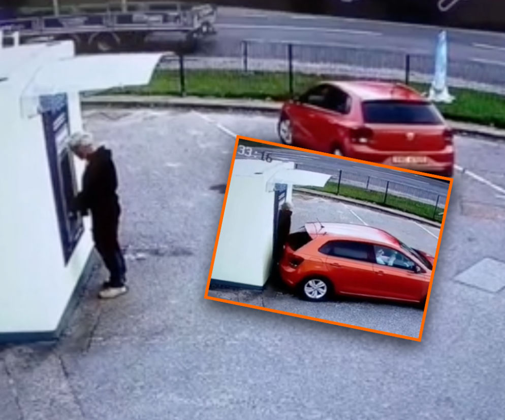 Auto przygwoździło go do ściany