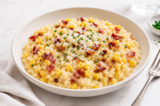 To risotto robi się prawie samo. Jest kremowe, pełne kukurydzy i ma chrupiący finisz