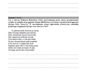egzamin maturalny język polski 2018 MATURA