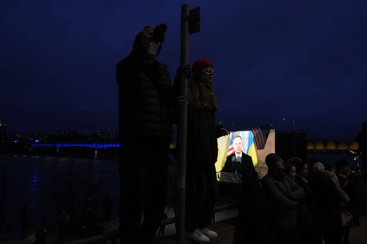 Wystąpienie Joe Bidena w Arkadach Kubickiego w Warszawie