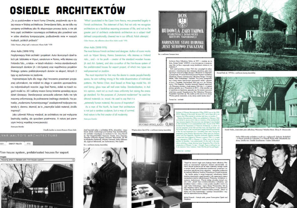 Alvar Aalto, Halina Skibniewska i Warszawski Jazdów - osiedle architektów