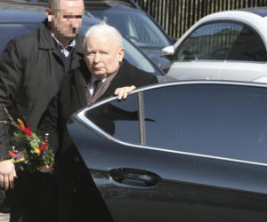 Jarosław Kaczyński szykuj się do świąt. Prezes PiS z kolorową palmą