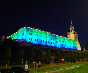 Nowa iluminacja Zamku Książąt Pomorskich w Szczecinie