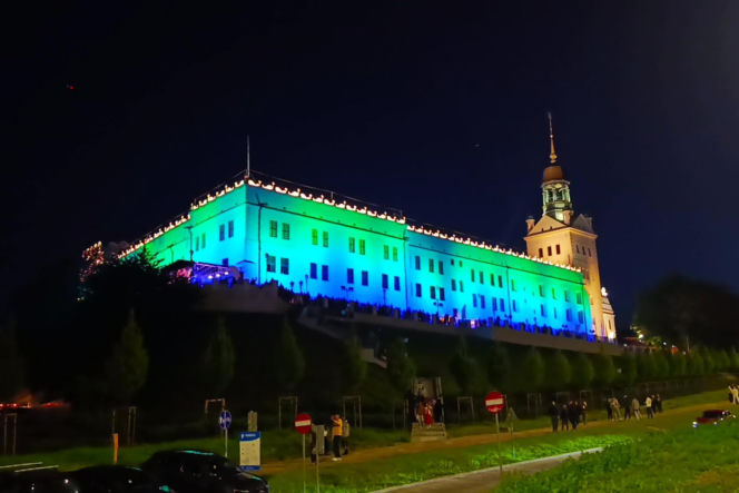 Nowa iluminacja Zamku Książąt Pomorskich w Szczecinie