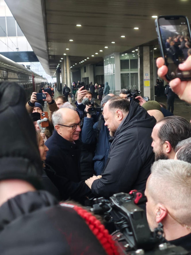 Szef Rady Najwyższej Ukrainy wita marszałka