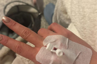 Honorata Skarbek w szpitalu